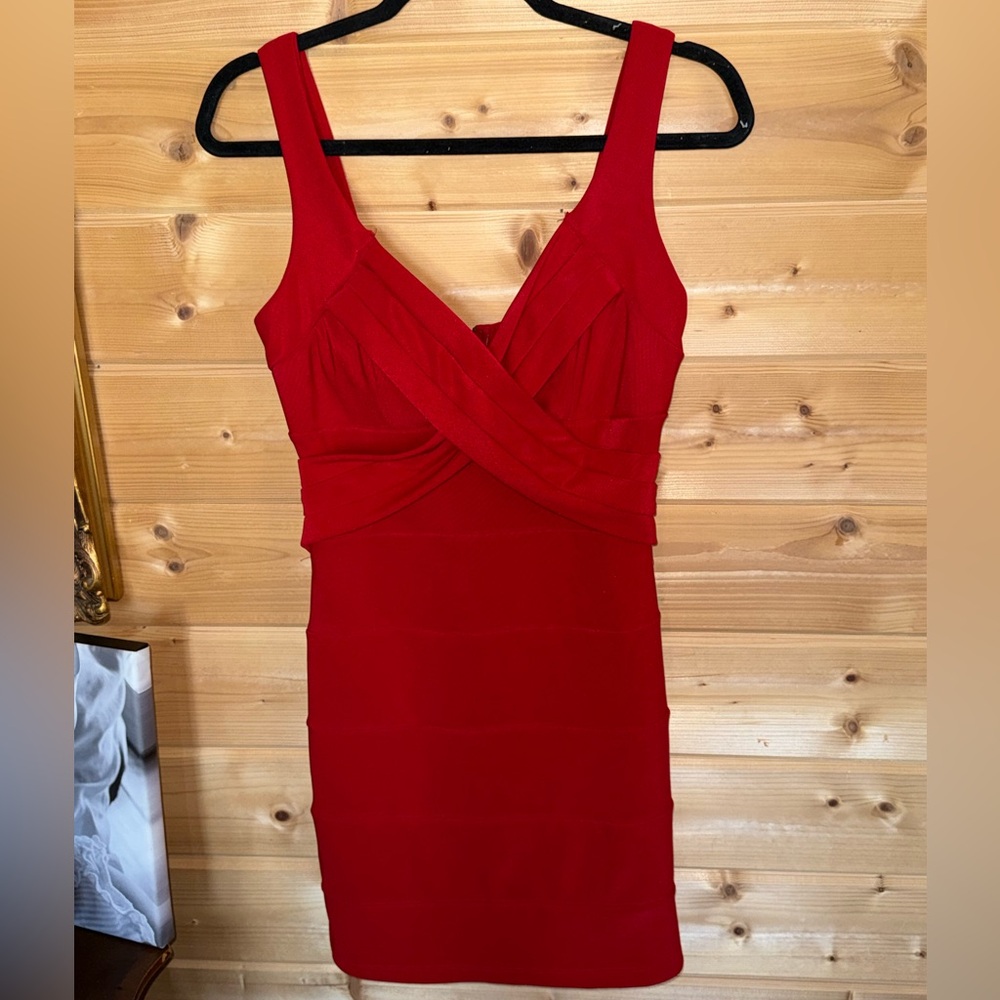 Emerald Sundae Vibrant Red Mini Dress